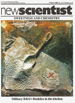 Cover image of New Scientist published 19 June 1986